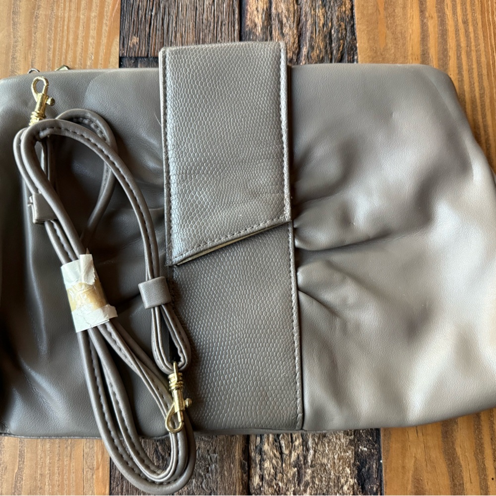 Vintage Desiree Faux Leather Women's  Envelope Clutch/Crossbody Purse